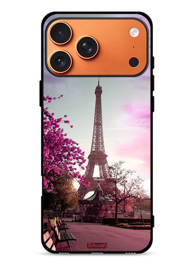 Tolwak Apple iPhone 17 Pro Max Protective Case Cover Eiffel Tower - Image 1