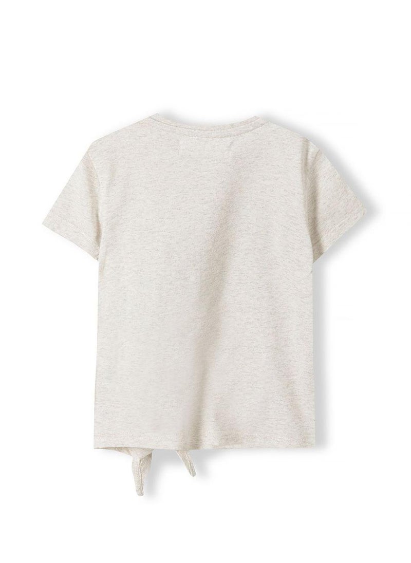 MINOTI - Kids Girls Tie Front T-Shirt - Image 1