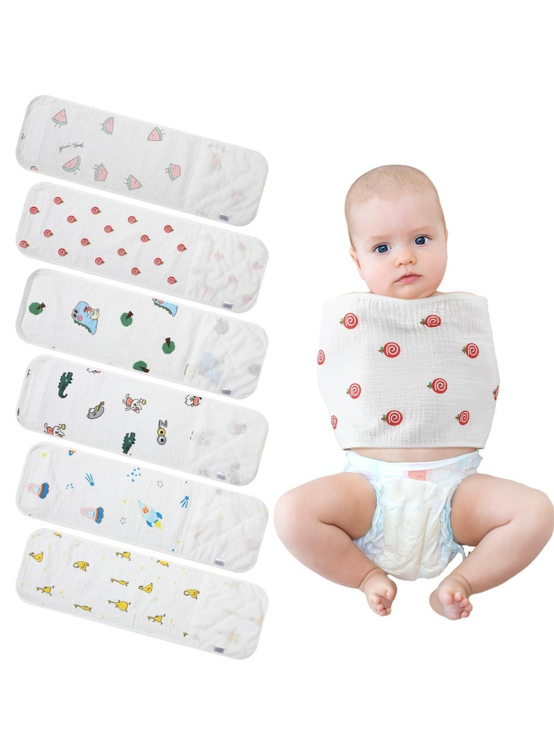 CMGTYYD 6 Pcs Newborn Snuggle Strap Adjustable Arms Swaddle Band Baby Belly Band Arms Safe Swaddle Sleep Wrap Blanket for Newborn Infant Boy Girls - Image 1