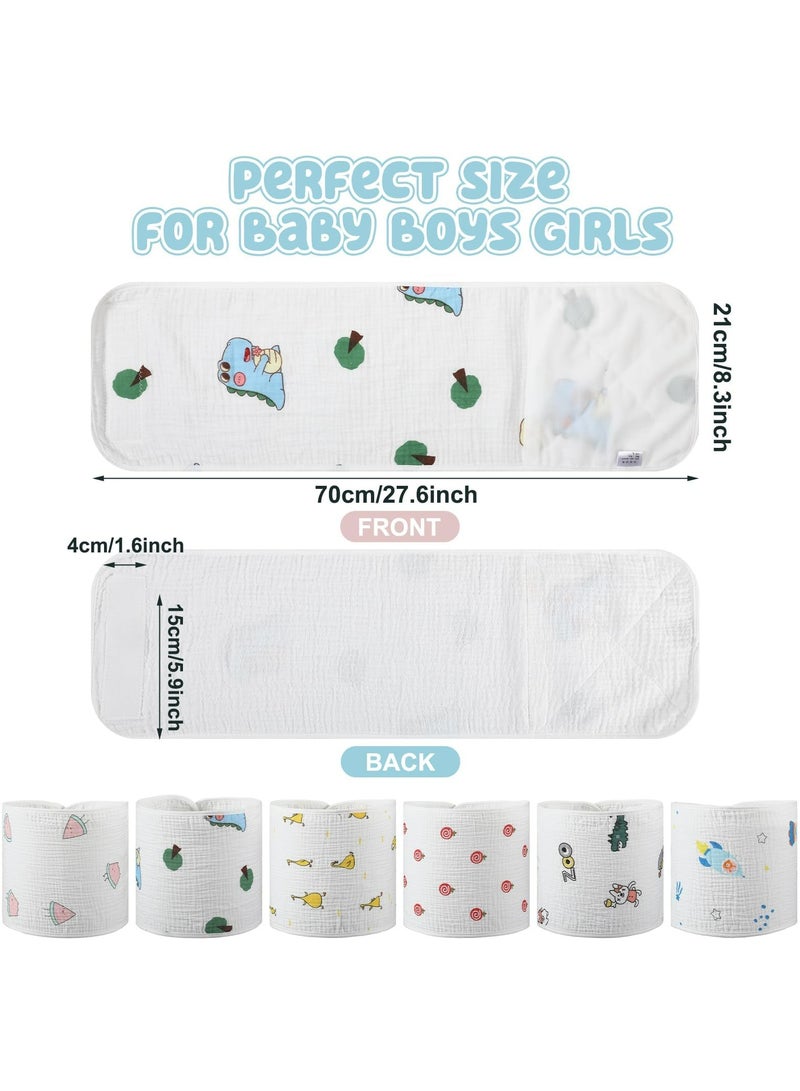CMGTYYD 6 Pcs Newborn Snuggle Strap Adjustable Arms Swaddle Band Baby Belly Band Arms Safe Swaddle Sleep Wrap Blanket for Newborn Infant Boy Girls - Image 2