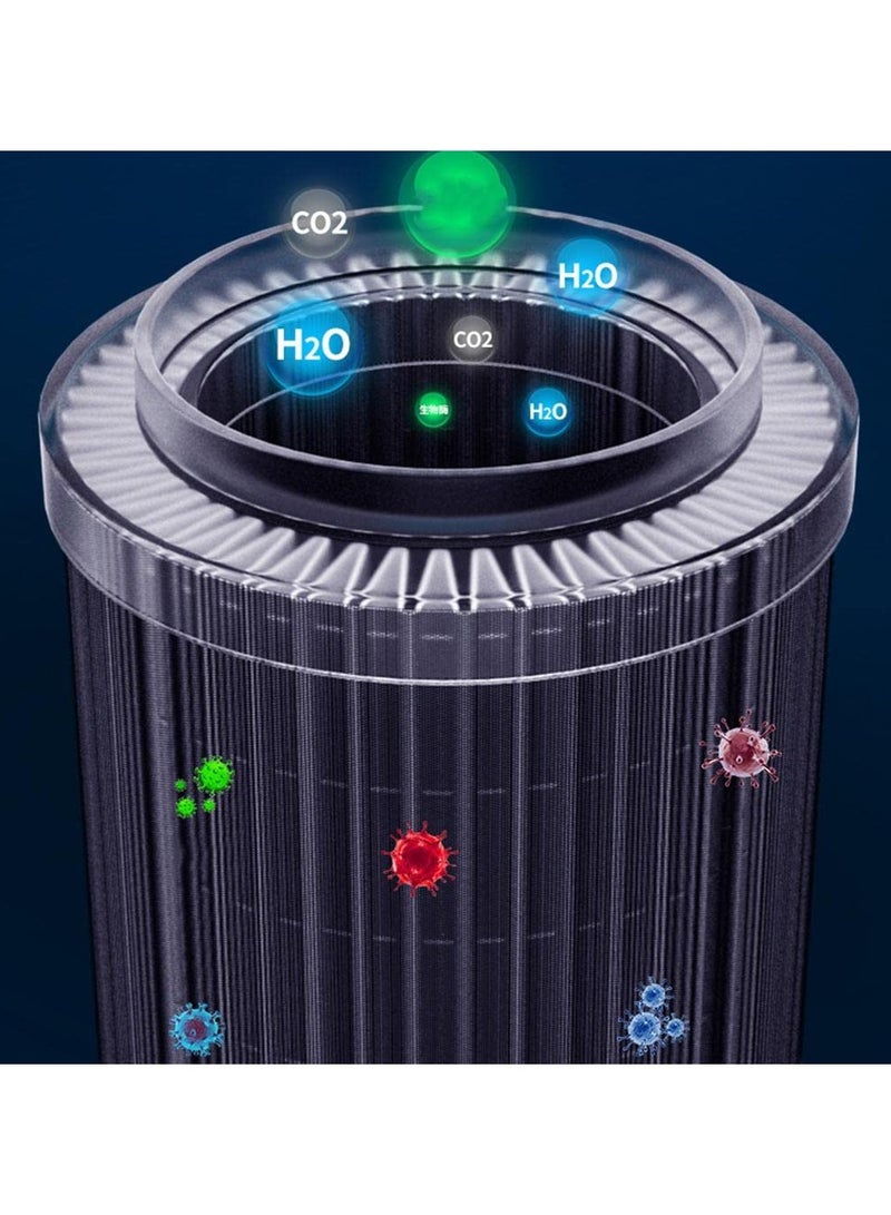 AROAQ Air Ionizer Purifier for Car Dashboard Bedroom and Bathroom Black - Image 2