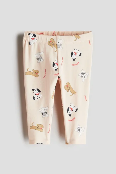 H&M Printed cotton leggings