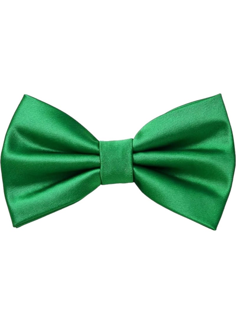 Trenderrs Men's Solid Color Satin Bow Tie  - Image 2