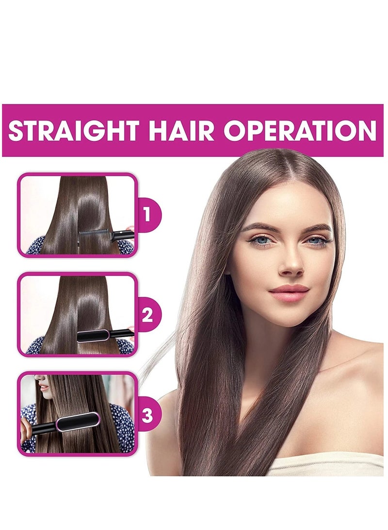 AROAQ New Hair Straightener Hot Comb Anti Scalding Ceramic Hair Curler Multi Speed Electric Straightening Comb Curling Iron Hairbrush - Image 3