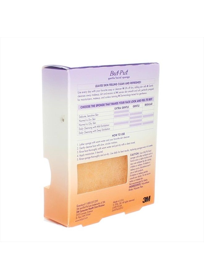 Buf-Puf Gentle Facial Sponge – Face Scrubber for Dry Skin – 1 Each (Pack of 3) - Image 5