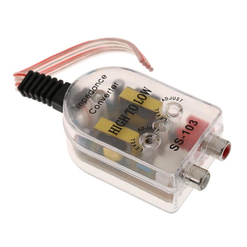 VRCT محول خط RCA قابل للتعديل من مقاومة منخفضة إلى عالية لمكبر الصوت في السيارة أو المنزل - Image 1