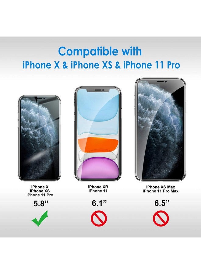 Jetech Screen Protector For Iphone 11 Pro Iphone Xs And Iphone X 5.8 Inch Tempered Glass Film 2 Pack - Image 3
