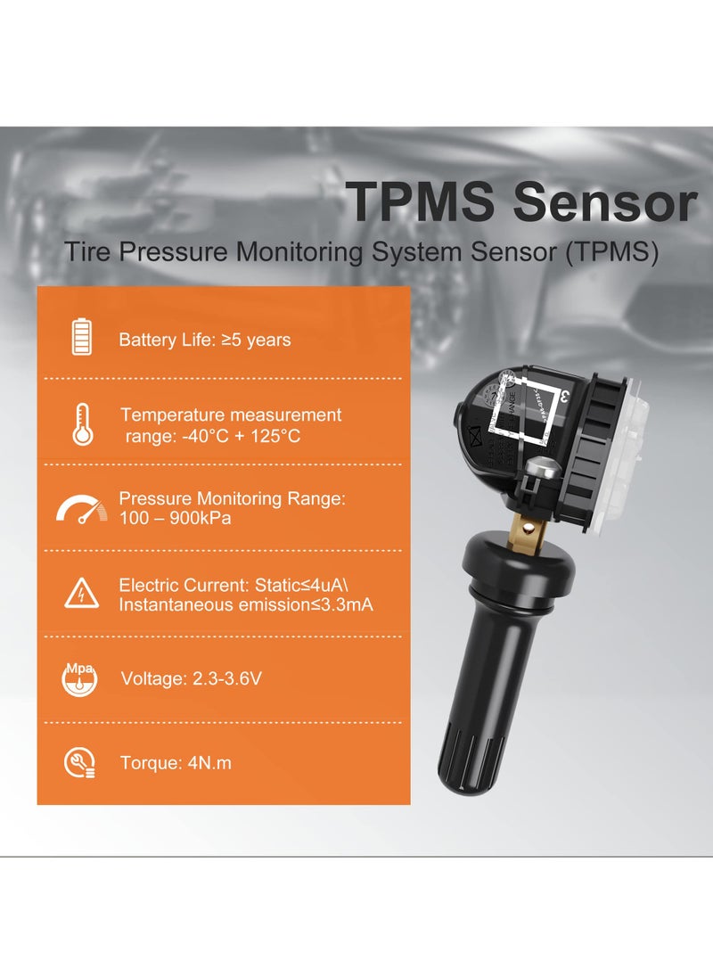 سيوسي حساس ضغط الإطارات TPMS لسيارات GM، بتردد 315 ميجاهرتز، متوافق مع بويك، كاديلاك، شيفي، جي إم سي، وبونتياك، يستبدل الأرقام 13598771، 13598772، 13586335  - Image 3