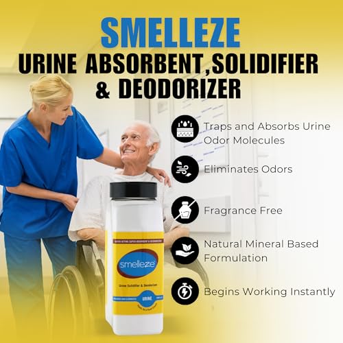 SMELLEZE Urine Absorbent Powder & Poo Gel | Odor Eliminator for Strong Odor | Solidifier & Deodorizer for Portable Toilets, Urinals, Pet Potty, Bedside Commodes| Absorbs Liquids in Minutes | 2 lb. - Image 3