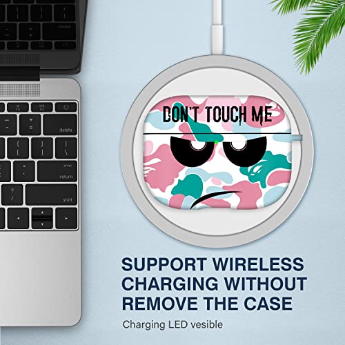 Youtec for Airpods Pro 2nd Generation Case 2022, Don't Touch Me for Airpods Pro 2 Cover with Keychain/Lanyard Soft Cute Shockproof Cover for Women Men Compatible Apple AirPod Pro 2 (Pink) - Image 2