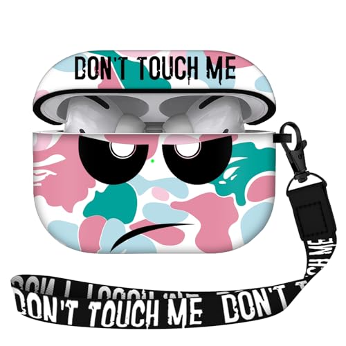Youtec for Airpods Pro 2nd Generation Case 2022, Don't Touch Me for Airpods Pro 2 Cover with Keychain/Lanyard Soft Cute Shockproof Cover for Women Men Compatible Apple AirPod Pro 2 (Pink) - Image 1