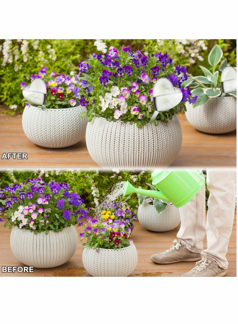 SOLARAE Plant Watering Globes, Large Self Globes Plastic PVC Bulbs Houseplants Indoor Plants Potted Heart-shaped (6 Piece ) - Image 3