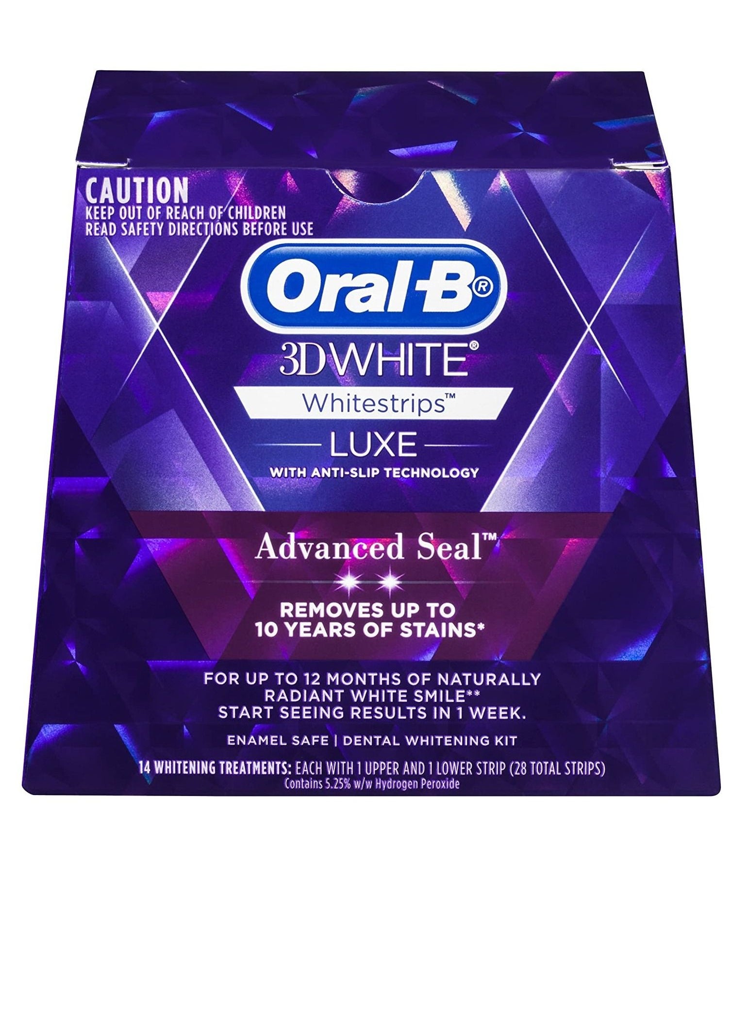 Oral-B Oral B 3d White Luxe Advance Seal 14 Whitening Treatments Crest ...