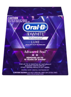 Oral B 3d White Luxe Advance Seal 14 Whitening Treatments Crest
