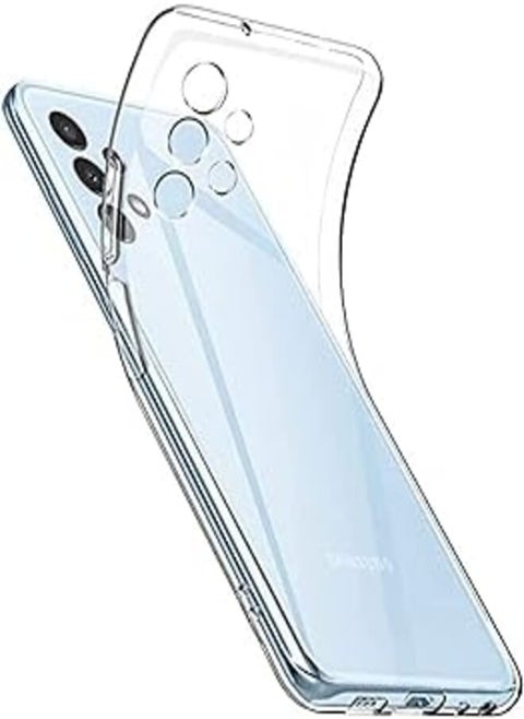 Zubitech Samsung Galaxy A13 4G Clear Case Soft Flexible Silicone TPU Shockproof Transparent Rubber Back Cover Compatible for Samsung Galaxy A13 4G