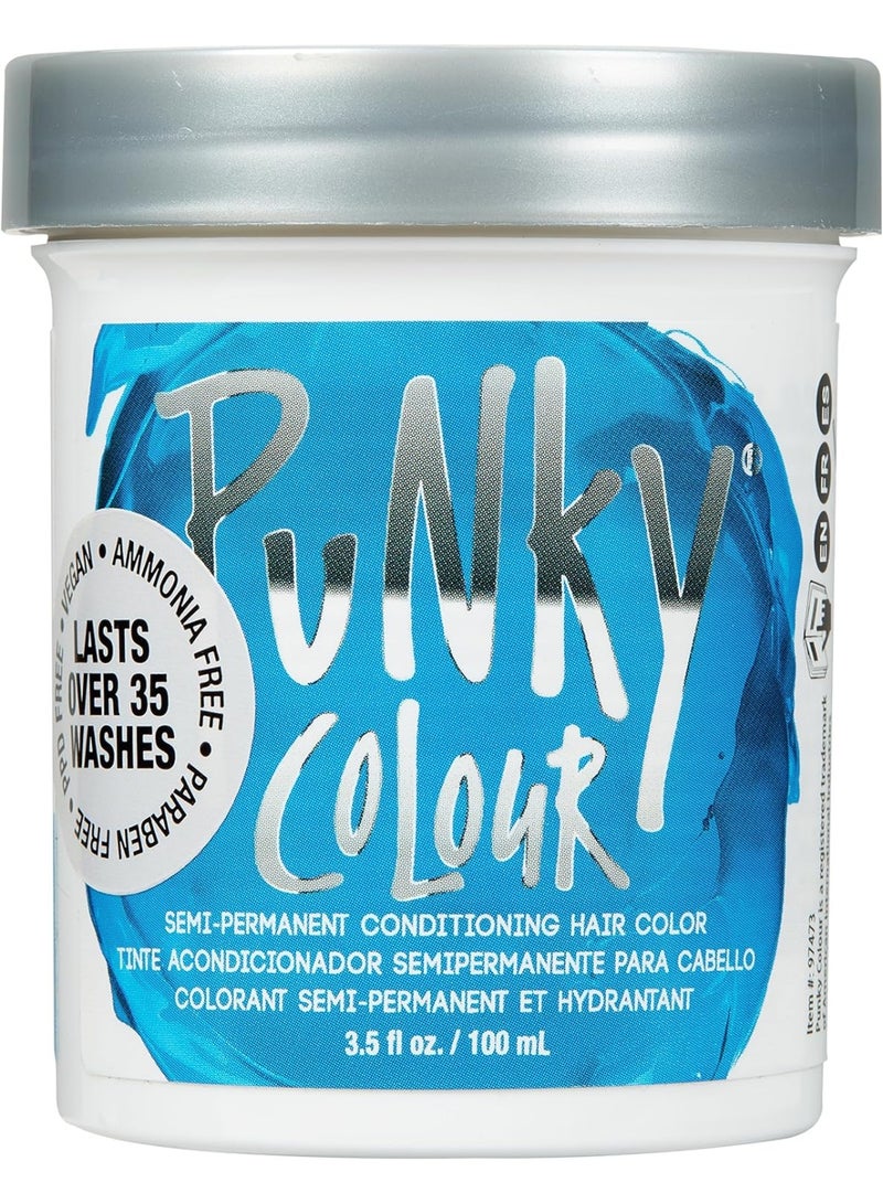 بانكي صبغة شعر شبه دائمة من بينكي لاجون بلون أزرق خالٍ من البارابين ونباتي يدوم حتى 25 غسلة 100 مل - Image 1
