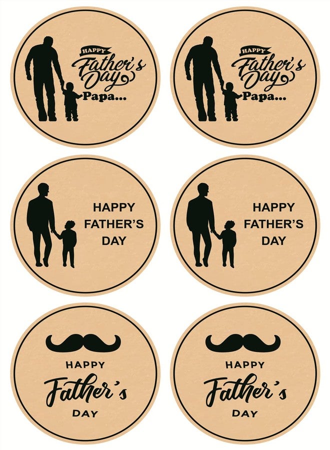 2 inch 120pcs Happy Father Day Sticker for Party Bag, Envelope