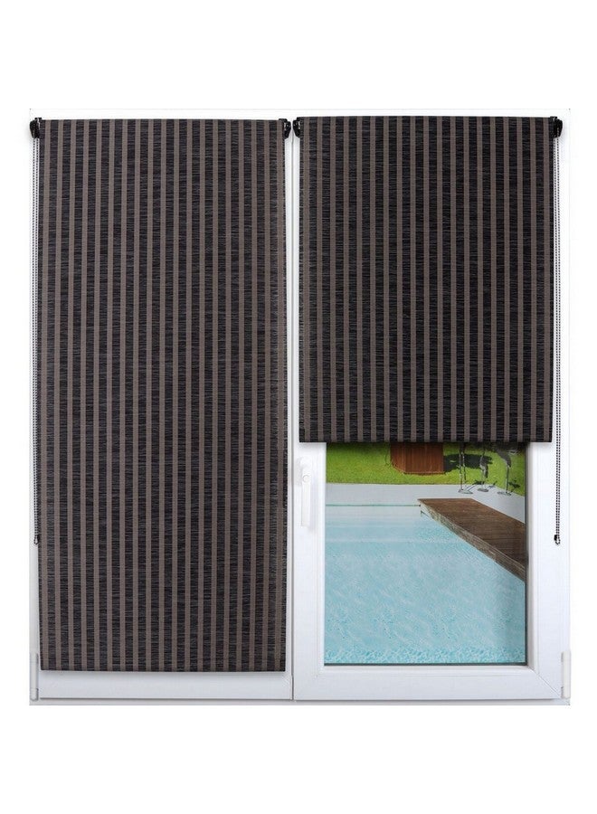 LUANCE Woven Bamboo Roller Blinds Black 120 x 180 cm 352712018095 - Image 1