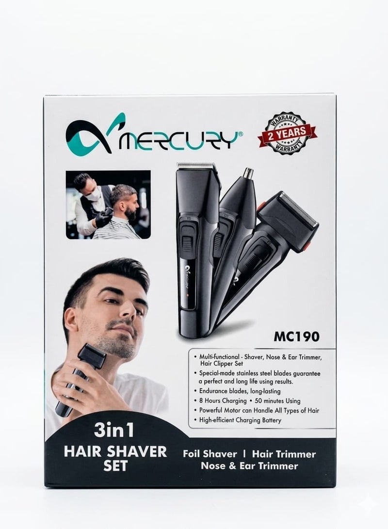 MERCURY 3 IN 1 MEN SHAVER SET MC190