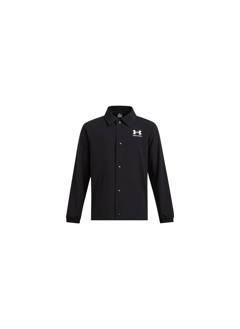 UNDER ARMOUR Boys' Icon Woven Coach Jacket - Image 1