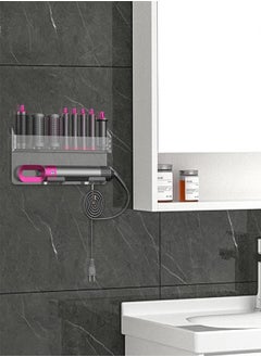 Hair Dryer Holder for Hairstyling, Wall Mounting Bracket Organizer, Wall Mount for Hair Dryer Accessories for Hairstyling Airwrap Styler and Supersonic, for Home Bathroom - pzsku/ZD9E93E9911B0CCE3EC17Z/45/_/1737431637/5cba8f95-98d1-418d-b75b-167b696a53cb