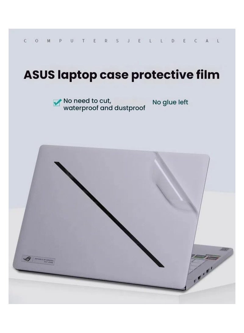 حافظة ملصقات لابتوب متوافقة مع ASUS ROG Zephyrus G16 2024 GU605M بقياس 16 بوصة، ملصقات مقاومة للخدوش، فيلم لابتوب ثلاثي الجوانب وفيلم عالي الدقة - Image 2