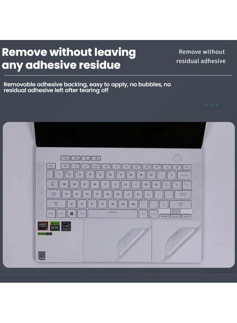 حافظة ملصقات لابتوب متوافقة مع ASUS ROG Zephyrus G16 2024 GU605M بقياس 16 بوصة، ملصقات مقاومة للخدوش، فيلم لابتوب ثلاثي الجوانب وفيلم عالي الدقة - Image 4