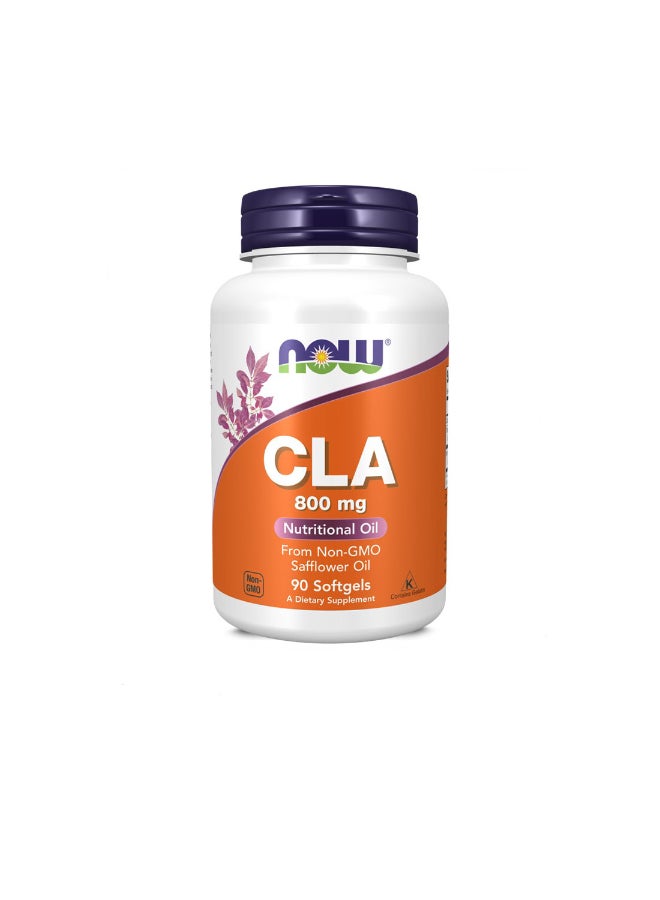 ناو فودز 90 قطعة CLA (حمض اللينوليك المترافق) 800 مجم كبسولات هلامية - Image 1