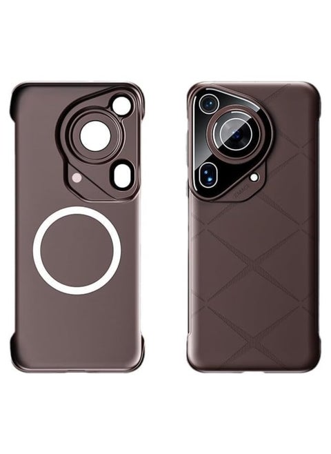 غلاف هاتف بلا حدود مغناطيسي متوافق مع Huawei Pura 70 Ultra، مع عدسة مغطاة كليًا لمنع السقوط لغلاف Pura 70 Ultra.