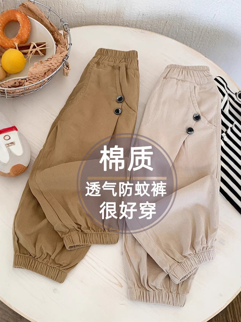 7902 Boys Summer Pants Anti-Mosquito Pants Small And Medium-Sized Children Summer Thin Casual Pants Boys Trendy Trousers - Image 2