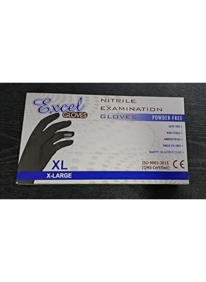 Nitrile Examination Gloves Disposable Powder Free Protective Gloves for Cleaning Medical Use Food Handling and Daily Tasks Size X Large - Image 2