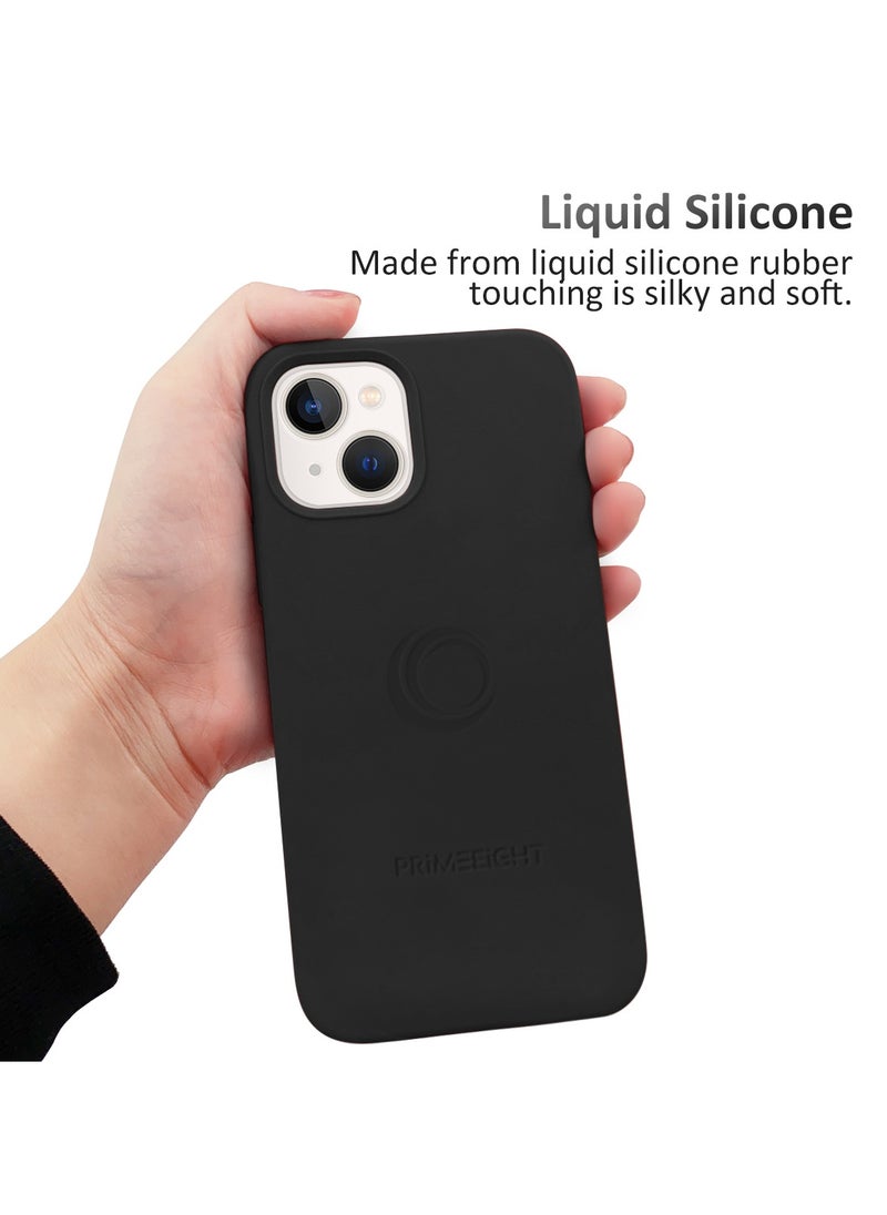 PRIMEEIGHT - iPhone 15 Case 6.1 inch Shockproof Curved Edges apple iphone 15 case Anti Scratch iphone 15 protective case BLACK - Image 1