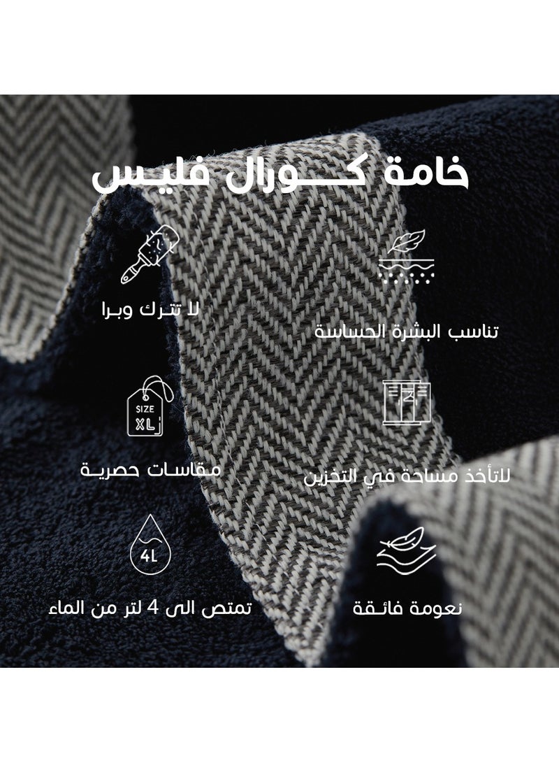 ريفي غطاء شعر ملكي اسود ريفي  مقاس كبير - Image 4