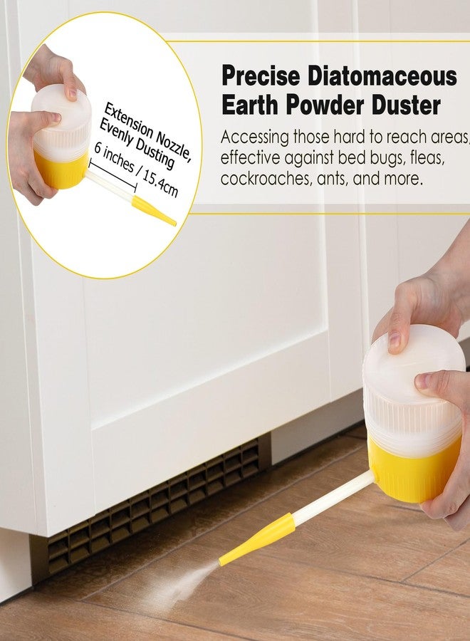 Qualirey 1 Pack Diatomaceous Earth Powder Duster with 6 Inch Extension Nozzle, Diatomaceous Earth Powder Duster for Pest Control, Powder Sprayer for Indoor and Outdoor Use - Image 5