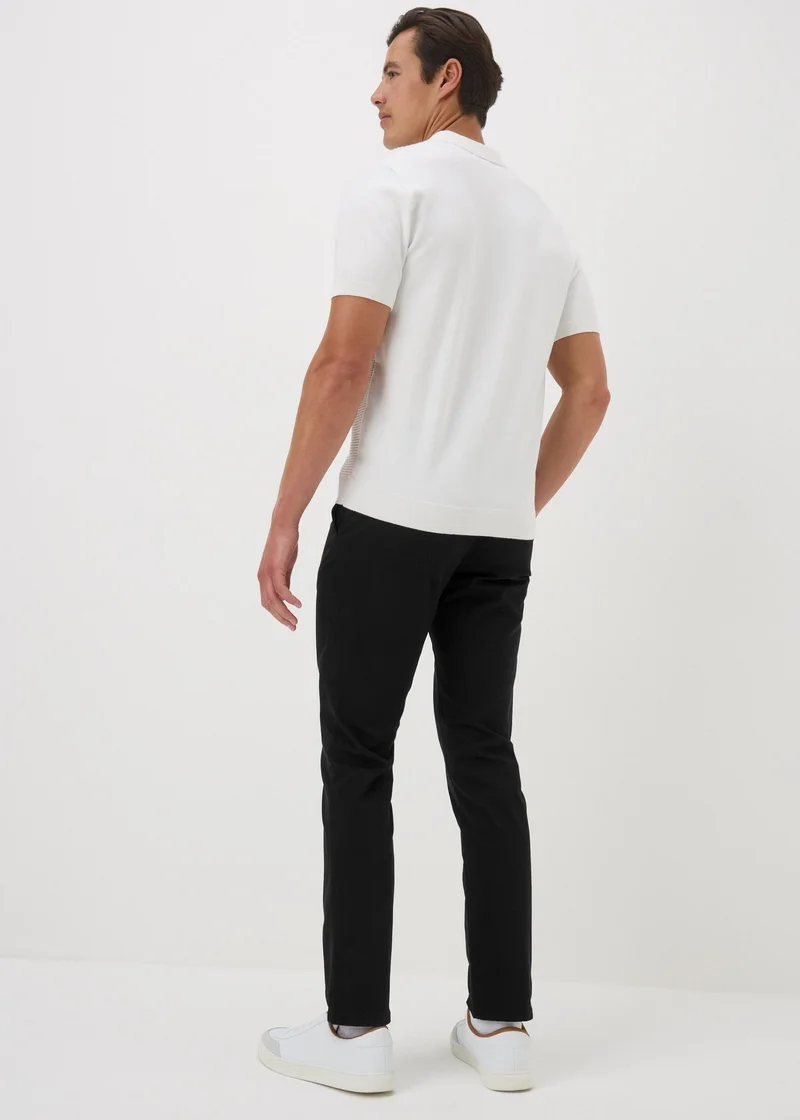 Matalan Black Slim Fit Chino Trousers