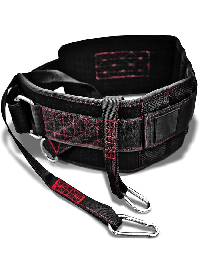 X spring Ultimate Dip Belt Secure Closure Structured Back Support No Sliding Down 45 Angle Rings Comfort Dip Position with 2 Snap Hooks for Dips Pull Ups Squats Weight Lifting - Image 1