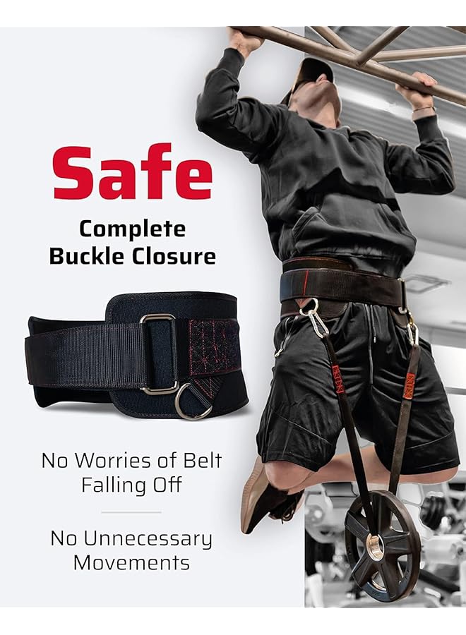 X spring Ultimate Dip Belt Secure Closure Structured Back Support No Sliding Down 45 Angle Rings Comfort Dip Position with 2 Snap Hooks for Dips Pull Ups Squats Weight Lifting - Image 3