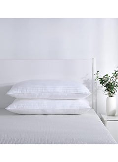 Eworld Pack of 2 Premium Down Alternative Filled Bed Pillows, Featuring Breathable Cover, Microfiber Filling and Plush Bounce-Back Design, Hypoallergenic and Luxurious Hotel Quality Pillow Set, Available in Elegant Color Options  - Image 5