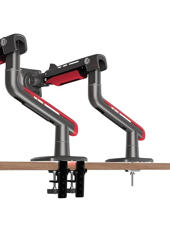 NB NORTH BAYOU NB Ergonomic L50 Gaming Monitor Arm – 360° Swivel Gas Spring Stand with RGB Lighting – Fits 32” to 60” Screens, Load 2–20kg - Image 5