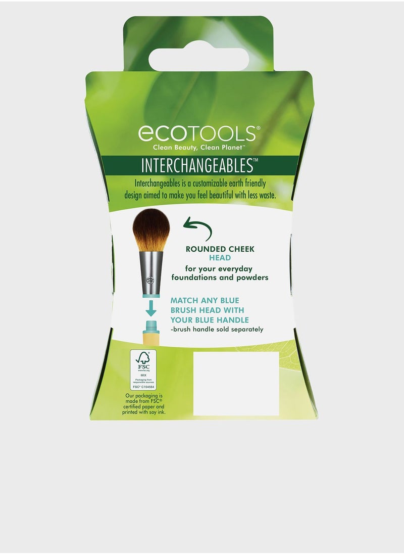 Ecotools Interchangeables Rounded Cheek Brush Head  - Image 2