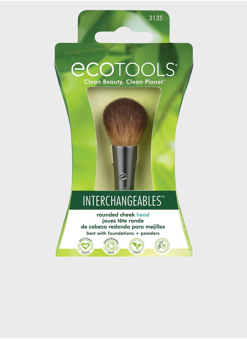 Ecotools Interchangeables Rounded Cheek Brush Head  - Image 3