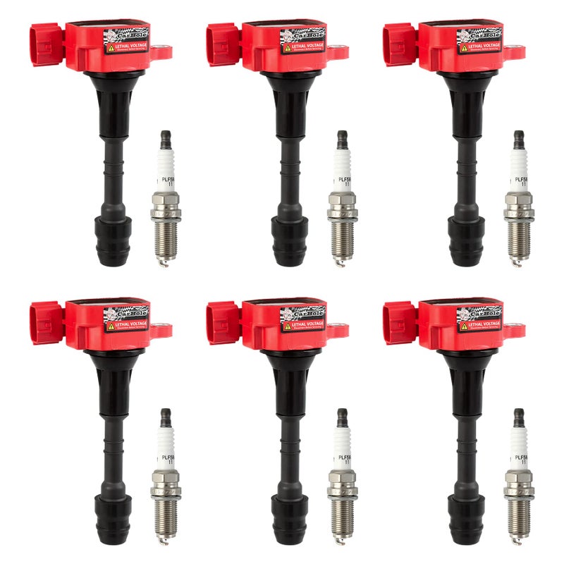 بديل شمعات الإشعال وملفات الإشعال من CarBole لسيارات نيسان ماكسيما وألتيمة وإكستيرا وفرونتير وإنفينيتي QX4 I35 وسوزوكي إكواتور 30L 35L 40L V6 OE UF349 5018