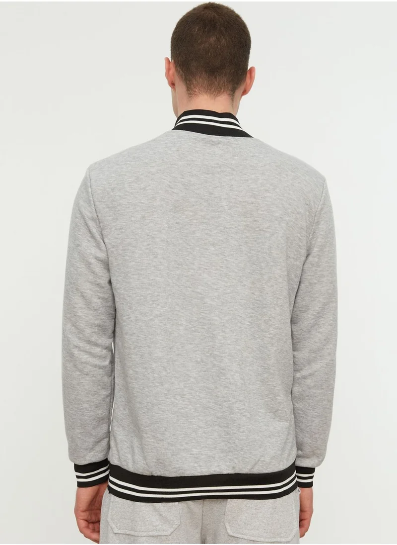 trendyol Stripe Detail Sweatshirt