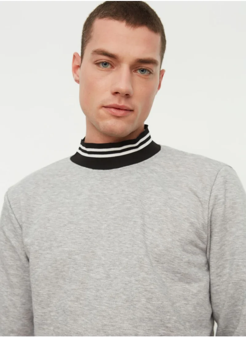 trendyol Stripe Detail Sweatshirt