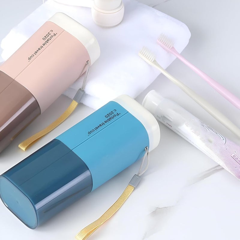 Woleebee Travel Toothbrush & Toothpaste Case | Multifunctional Plastic Wash Cup Holder & Storage Box for Towel, Toiletries | Portable Organizer for Travel, Camping & School (Pack of 3) - Image 4