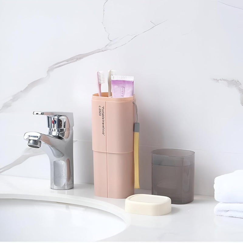 Woleebee Travel Toothbrush & Toothpaste Case | Multifunctional Plastic Wash Cup Holder & Storage Box for Towel, Toiletries | Portable Organizer for Travel, Camping & School (Pack of 3) - Image 2