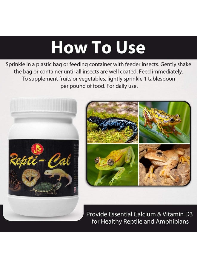 PET (Pci) Repti-Cal || Provide Essential Calcium & Vitamin D3 || Healthy Reptile And Amphibians Healthcare || 250Grm - Image 5