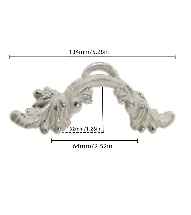 Antique Silvery 64mm Hole Spacing French Retro Cabinet Handle 4Pcs Drawer Door Knob - Image 2