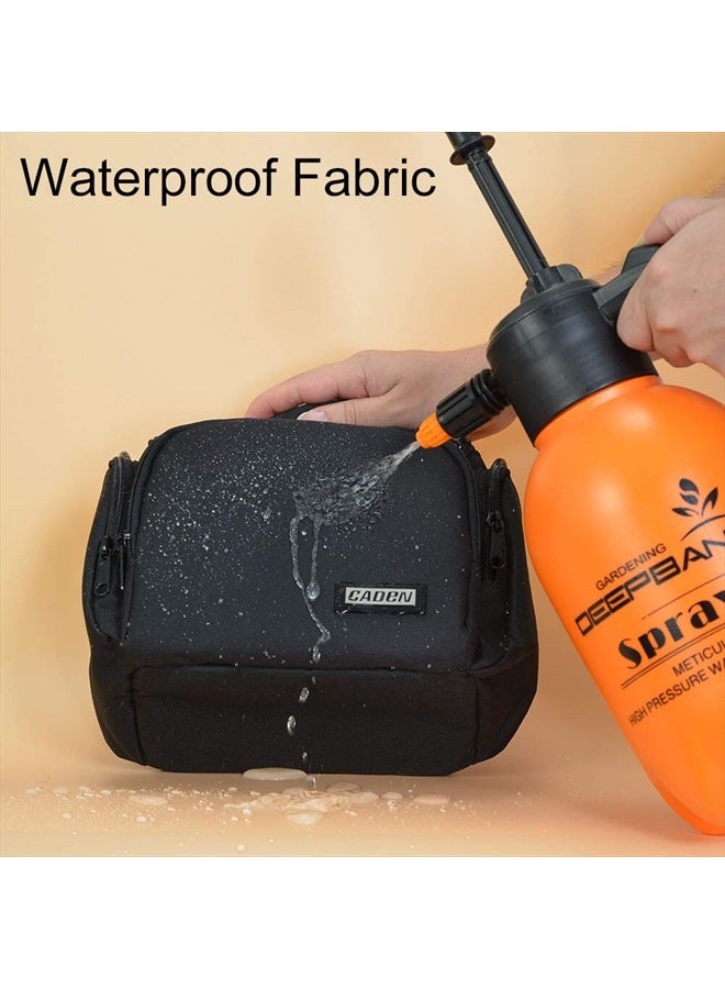 Caden Compact Camera Shoulder Crossbody Bag Case Compatible for Nikon, Canon, Sony SLR/DSLR Mirrorless Cameras and Lenses Waterproof(1.0 S, Black) - Image 4