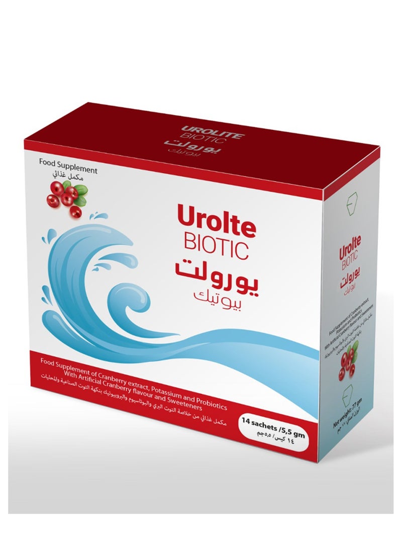 Noor AlQmar - Urolte biotic potassium extract and probiotics 14 sachets/5.5gm - Image 1